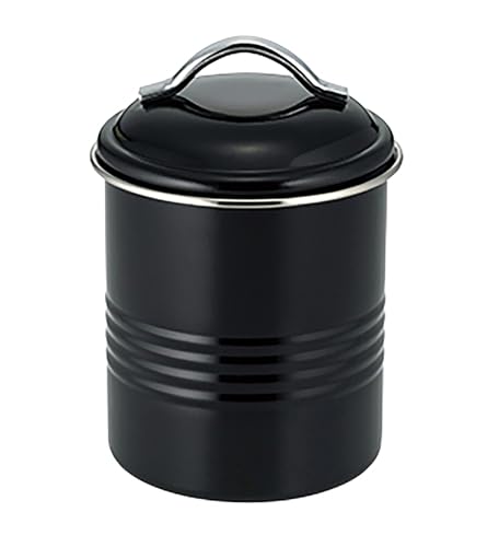佐藤金属興業(Satokinzoku) 保存容器/セイラス(SALUS) バーネット キャニスター 無地 黒 11.5×11.5×H16 送料無料