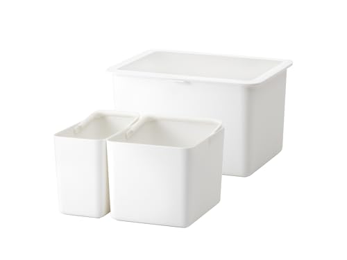 ライクイット (like-it) 米びつ 5kg＋3kg 日本製 計量カップ付 約幅37×奥行28×高さ21.7cm フタ付きストックケ 送料無料