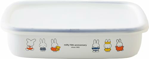樂天商城 - 富士ホーロー ミッフィー 70周年 浅型角容器 Mサイズ MF70-M 送料無料