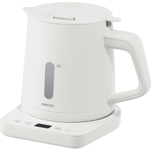 [山善] 電気ケトル 電気ポット 1.0L 1200W 一人暮らし 二人暮らし 湯こぼれ防止 温度調節 保温 空焚き防止 オートオフ機能 送料無料