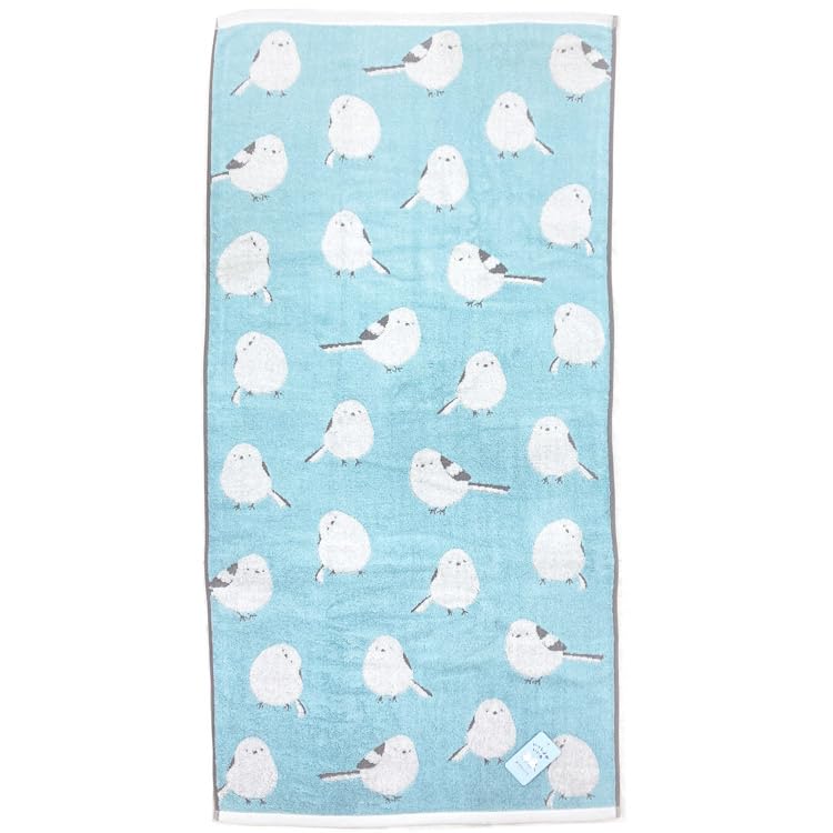 林(Hayashi) バスタオル 約60×120cm アニマルフェイス シマエナガ BO400211 送料無料