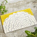 玄関マット IHANA(イハナ) 45×75 cm イエロー DESIGN LIFE スミノエ 日本製 防ダニ加工 おしゃれ かわいい ブランド 室内 北欧 滑...