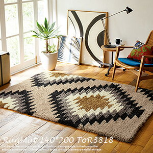 【東リ】 ラグマット TOR3818 140cm×200cm デコラディブ ラグマット 北欧 東リ アクセントラグ モダン 北欧 総柄 大人カワイイ ワンルーム 家族 一人暮らし 1.5畳 東リ ラグ マット