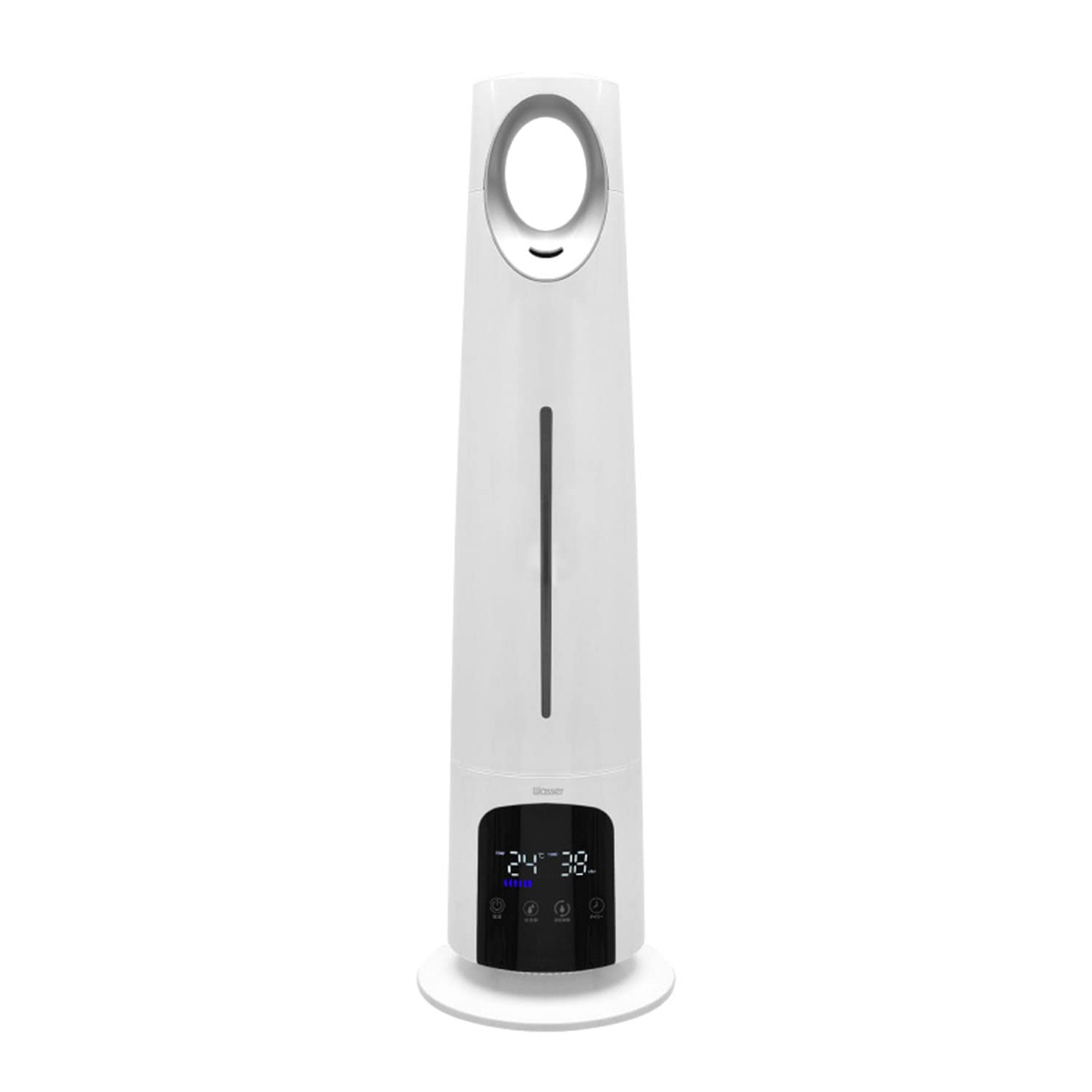 超音波加湿器 大容量 おしゃれ 加湿器 超音波 スリム 静音 節電 エコ テレワーク オフィス (5.2L)