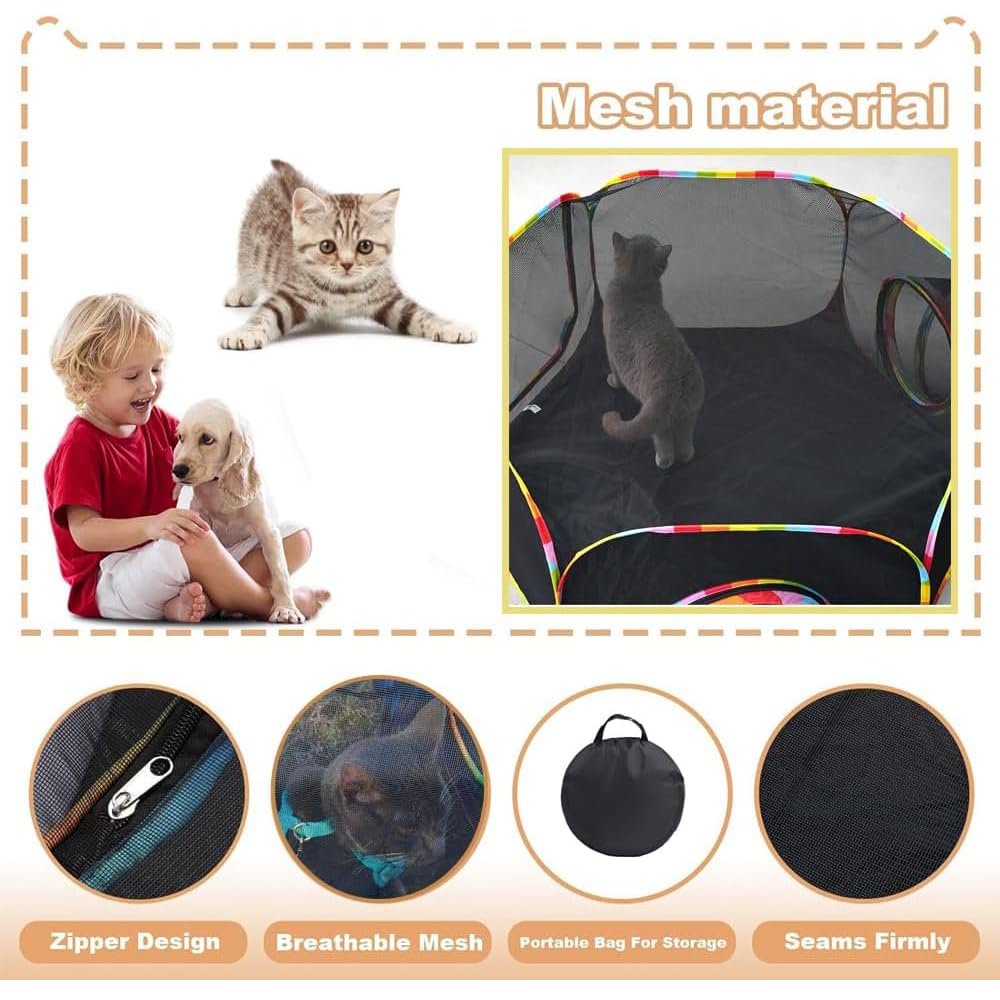 猫のトンネル、ペットサークル+315cmトンネル [3]