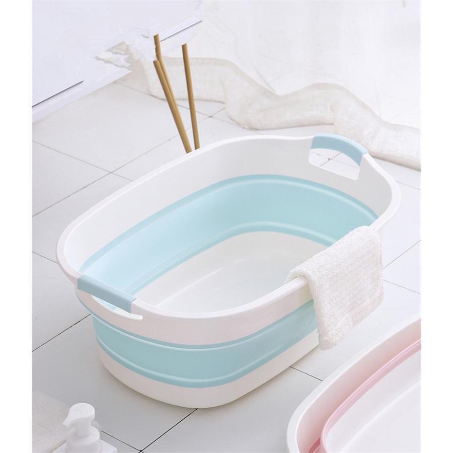 お買い物マラソン【P5倍】新生児-6歳 新生児 沐浴 子供用風呂 折りたたみ式ベビーバス 座って横になる可能 折りたたみ後わずか9CM 簡単な収納 耐久性良い 温度確認できる止水栓 キッズ ベビー おふろ バス用品 ベビーバス用品 キッズ用品 誕生日 プレゼント