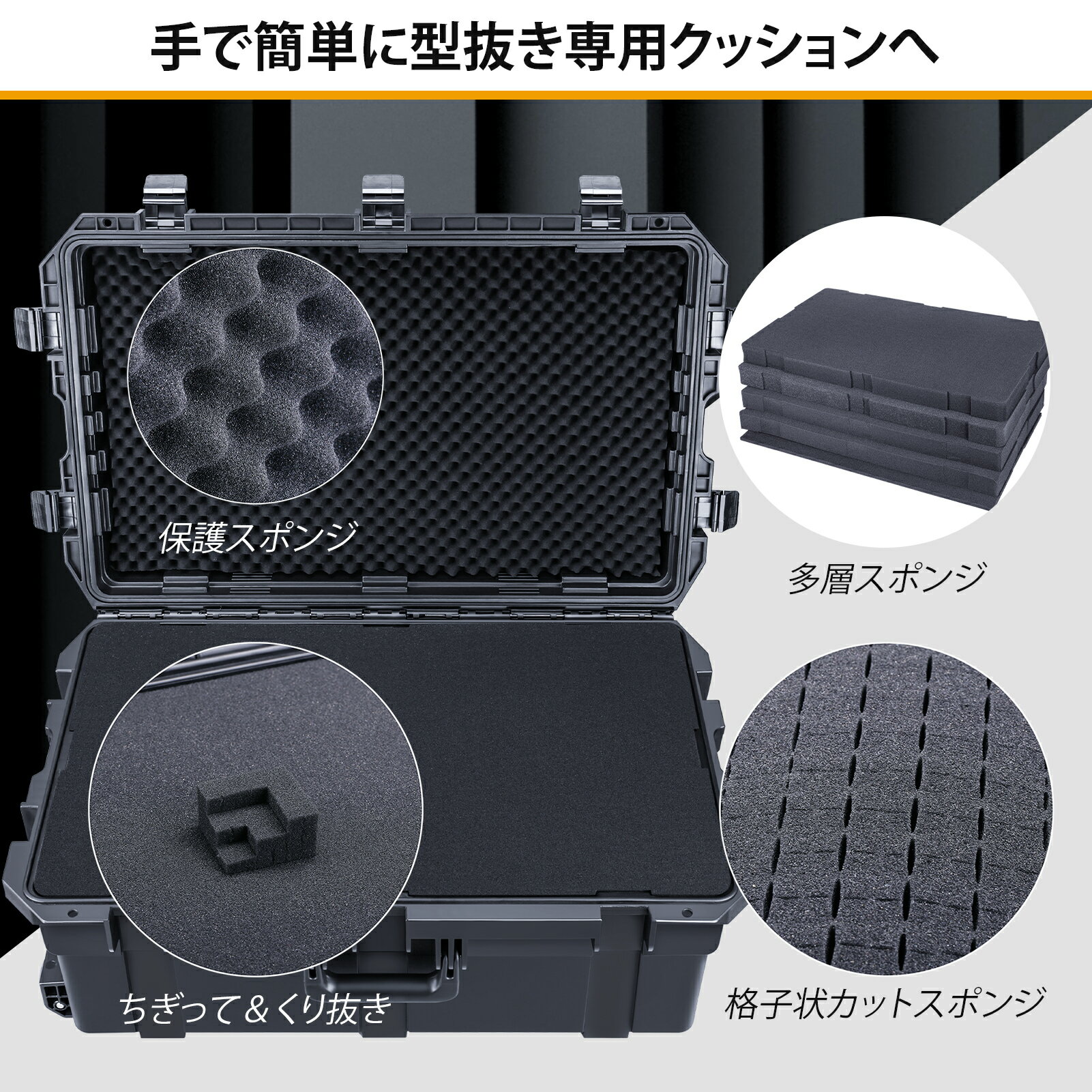 Lykus HC-7530 �����դ� �ɿ��ɿ� �ץ��ƥ����������� ����꡼���󥱡��� ���㥹������ �ʻҾ����åȥ��ݥ���¢ ����: 75x45x30 cm ����� �ץ����������� �ɥ����� ���󥫥� ���Ŭ�� �Ѿ׷� ̩���� SGSǧ�� IP67��