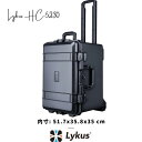 Lykus HC-5230 車輪付き 防水防塵 プロテクターケース キャリーオンケース キャスター付 格子状カットスポンジ内蔵 内寸:51.7x35.8x35 cm カメラ プロジェクター ドローン インカム レンズ適用 耐衝撃 密閉性 SGS認証 IP67級
