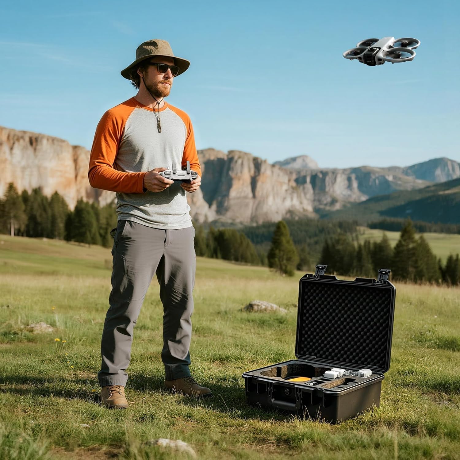 【マラソン限定★ポイント2倍｜最大2000円】【IP67防水防塵】Lykus DJI Avata 360 コンボ ハードケース DJI アバター360 耐衝撃 密閉性 ドローン バッテリー 充電器 アクセサリー 運搬 収納 保管 台風 防災 地震 RC-N3 / DJI RC 2 送信機 対応 ライカス DCP-AT300 SGS認証 sorakara0925-10000289 Lykus 専門店 防水防塵 プロケース サンプル画像2
