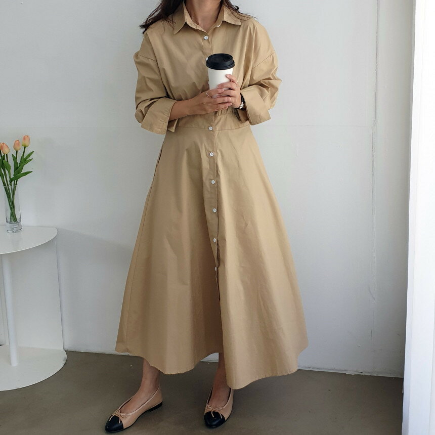 長袖 ワンピース シャツワンピース ロングワンピース レディース 夏 ロング丈 無地 羽織り ゆったり 大きいサイズ 体型カバー きれいめ おしゃれ 通勤 入園式 卒業式 デザイン フォーマル お出かけ 送料無料