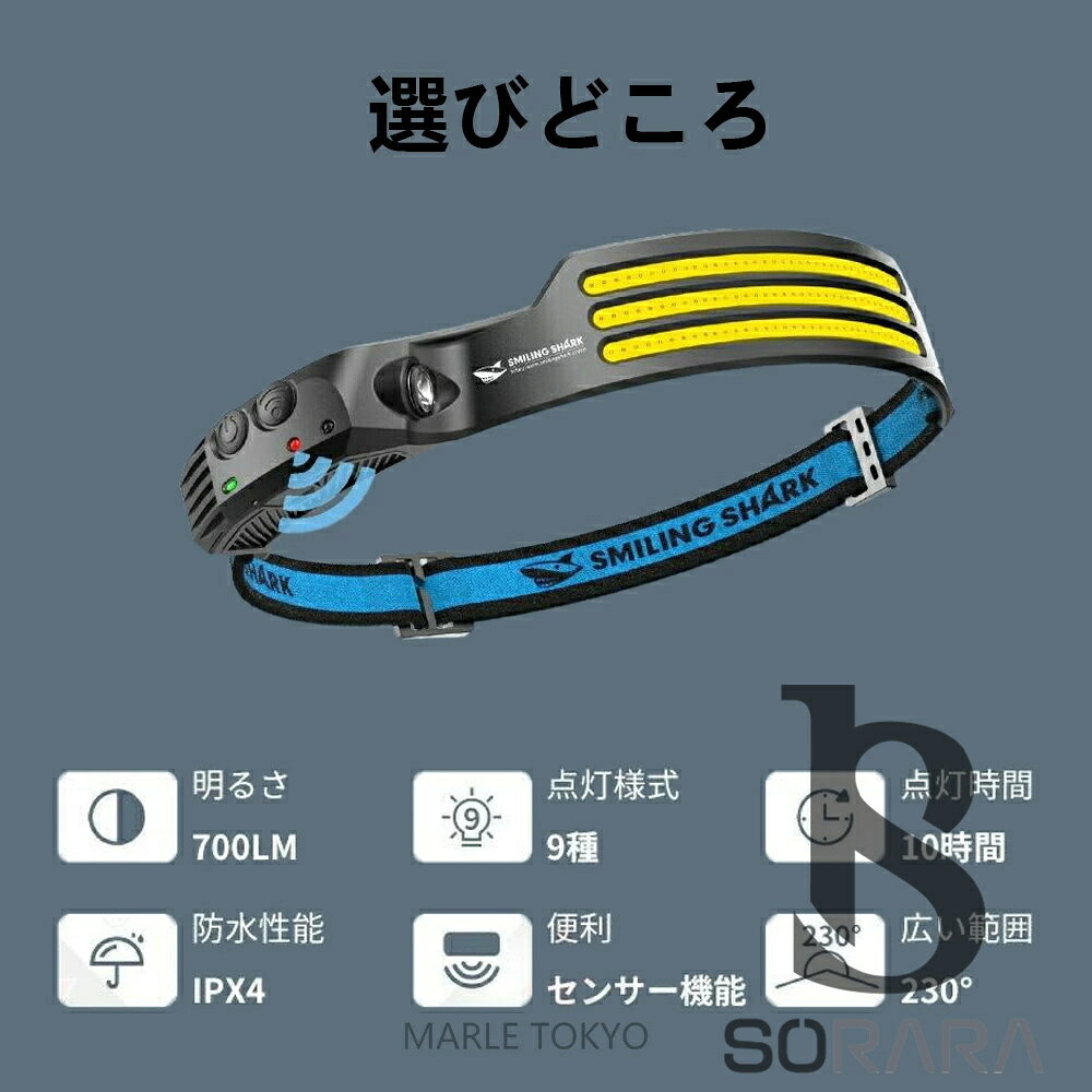 ヘッドライト LED 防水 登山 釣り キャンプ 登山用 アウトドア用 防災 災害対策 LE...
