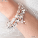 【 送料無料 限定品 】水晶 と 淡水パール の ブレスレット 日本製 ウェディング ブライダルアクセサリー シンプル 結婚式 披露宴 ラインストーン ビーズ パーティー ブライダルジュエリー パール 豪華 パワーストーン
