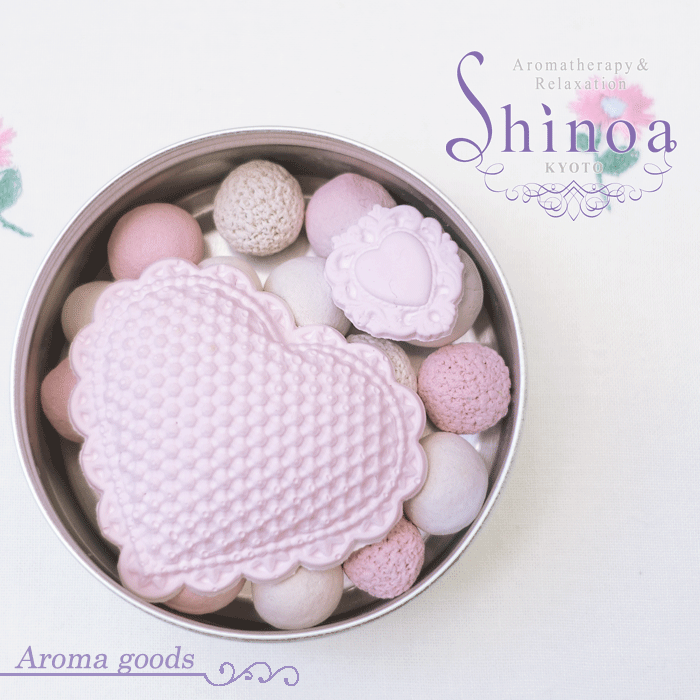 【新入荷！】京都のアロマテラピーサロン Shinoa シノアの アロマグッズ ダブルハート の アロマストー..