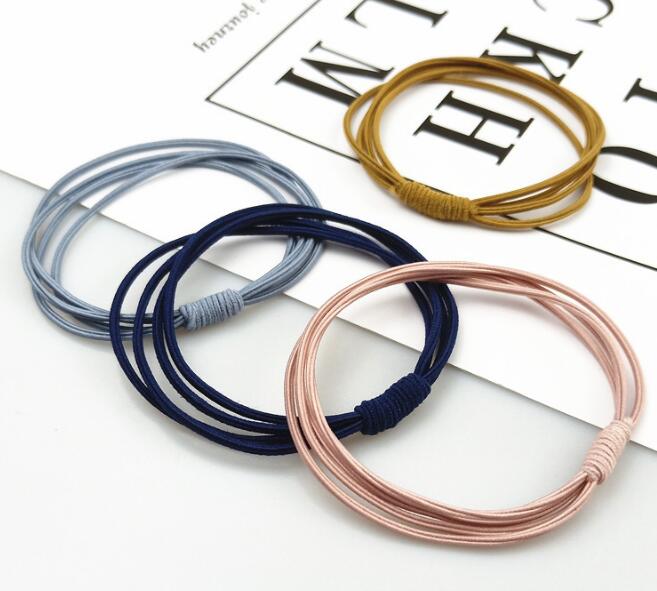 細ゴム4連シンプルヘアゴム　新色追加 可愛い 大人っぽい レディース ヘアアクセサリー かわいい おしゃれ プレゼント　30代　40代　50代　丈夫　普段使い　オフィス