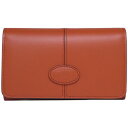 TOD'S トッズ tods レザー ウォレット 三つ折り 財布 XAWDBBB3300RIIG809 TERRACOTTA オレンジブラウン レディース コンパクト