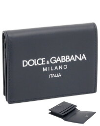 ドルチェ&ガッバーナ 【2024年春夏新作】 ドルチェ＆ガッバーナ DOLCE&GABBANA カードケース カーフスキン BP1643AN244HBII7 ドルガバ Dolce&Gabbana Milanoロゴ 名刺ケース ネイビー メンズ 【新品 新作 未使用 正規品】