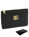 ドルチェ&ガッバーナ DOLCE&GABBANA カードホルダー カーフスキン DGロゴ BI1261AW57680999 ドルガバ カードケース 小銭入れ付 ブラック【新品 新作 未使用 正規品】