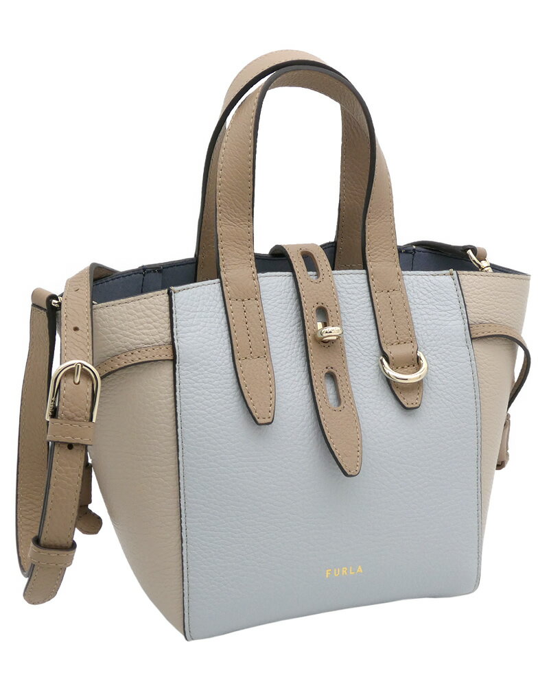  フルラ FURLA NET トート ミニ ARTEMISIA+FULLMOON+GREIGE ライトグレーブルー系+ベージュ系 BASRFUA_HSC000_1007_2258S ネット 2WAY ハンドバッグ レディース 