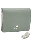 【2023年秋冬 新作】 フルラ FURLA CAMELIA コンパクト財布 S CACTUS+PERLA e int. カーキグリーン系+ライトグレー系 WP00304_ARE000_1007_2291S カメリア 2つ折りウォレット Sサイズ レディース 【新品 新作 未使用 正規品】