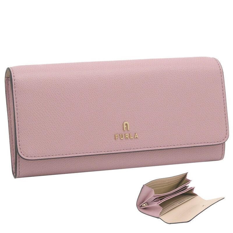 【2024年春夏新作】 フルラ Furla Camelia コンチネンタルウォレット ALBA+BALLERINA i int. ピンク WP00317_ARE000_1007_2715S カメリア 二つ折り長財布 Xl レディース 【新品 新作 未使用 正規品】