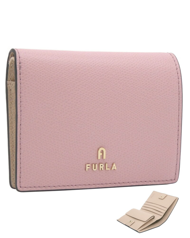 【2024年春夏新作】 フルラ Furla Camelia 2つ折りウォレット S ALBA+BALLERINA i int. ピンク WP00304_ARE000_1007_2715S カメリア 二つ折りコンパクト財布 S レディース 【新品 新作 未使用 正規品】