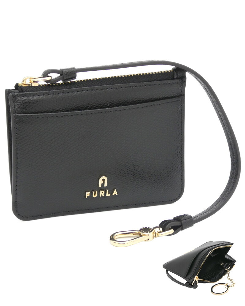 フルラ 革小銭入れ レディース 【2024年春夏新作】 フルラ Furla Camelia スモール カードホルダー NERO ブラック WP00323_ARE000_1007_O6000 カメリア コインケース パスケース レディース 【新品 新作 未使用 正規品】