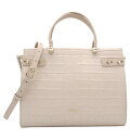 【訳アリ　アウトレット】フルラ FURLA LADY M トートバッグ M クロコダイル型押しカーフ BALLERINA i ピンクベージュ系 BAWC01L_KO0000_1007_B4L00 レディM 2WAY レディース 【新品 未使用 正規品】