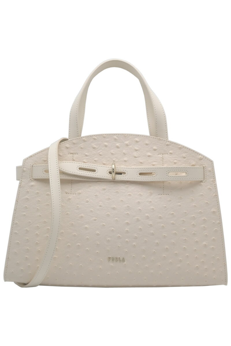 フルラ 通勤用・ビジネストートバッグ レディース フルラ FURLA NEW NET トートバッグ M PERGAMENA ペルガメーナ WB00178_AX0306_1007_PER00 ニューネット オーストリッチ 型押し牛革 ショルダーバッグ ミディアムサイズ レディース 【新品 新作 未使用 正規品】