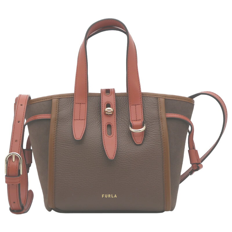 フルラ FURLA NET トート ミニ TONI PRALINE ダークブラウン BASRFUA_BX1208_1007_1591S ネット 2WAY ハンドバッグ レディース 【新品 新作 未使用 正規品】