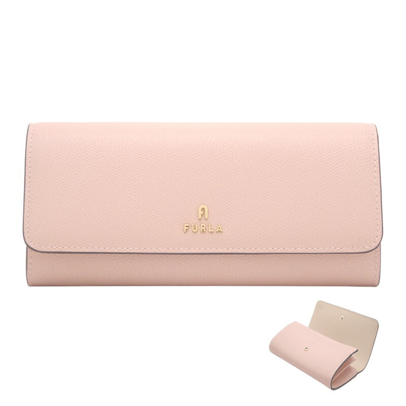 フルラ 二つ折り財布 レディース フルラ FURLA CAMELIA 長財布 Xl CANDY ROSE+BALLERINA i int. ピンク+ベージュ系 WP00324_ARE000_1007_1546S カメリア コンチネンタルウォレット 二つ折り長財布 レディース 【新品 新作 未使用 正規品】