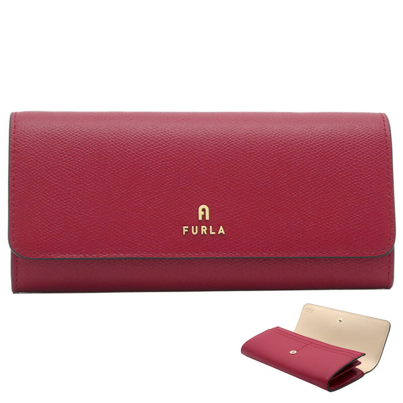 フルラ FURLA CAMELIA 長財布 Xl MARS+BALLERINA i int. レッド+ピンクベージュ系 WP00324_ARE000_1007_1871S カメリア コンチネンタルウォレット 二つ折り長財布 レディース 【新品 新作 未使用 正規品】