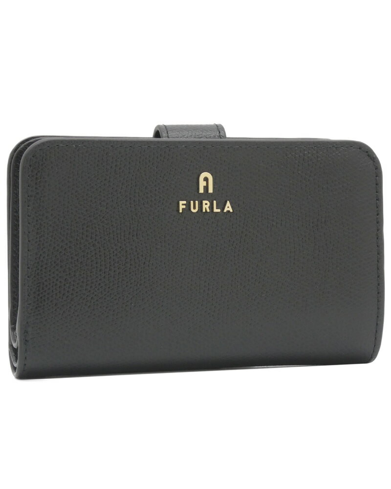 【2023年秋冬新作】 フルラ FURLA CAMELIA コンパクト財布 M NERO ブラック WP00314_ARE000_1007_O6000 カメリア 二つ折りコンパクト財布 レディース 【新品 新作 未使用 正規品】