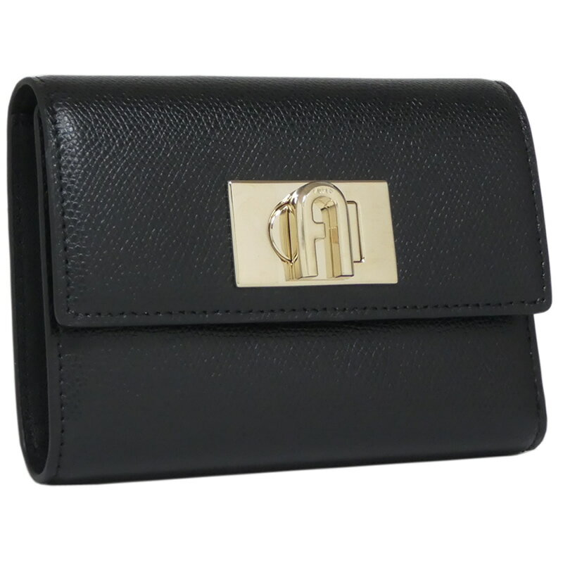 フルラ ギフト フルラ FURLA 1927 三つ折り 財布 コンパクト ウォレット PCW4ACO_ARE000_1007_O6000 M COMPACT WALLET NERO ブラック レディース スモール【ギフト ラッピング無料】【楽ギフ_包装】【新品 新作 未使用 正規品】