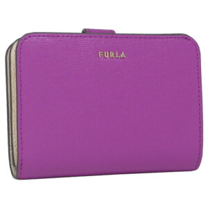 フルラ FURLA バビロン スモールウォレット ミニ財布 PCY0UNO_B30000_1007_0038S BABYLON S COMPACT WALLET FLAMINGO PURPLE i +BALLERINA i フラミンゴパープル+ピンクベージュ系 レディース【楽ギフ_包装】【新品 新作 未使用 正規品】