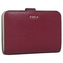 フルラ ミニ財布 レディース フルラ FURLA バビロン スモールウォレット ミニ財布 PCY0UNO_B30000_1007_0037S BABYLON S COMPACT WALLET CILIEGIA d +BALLERINA i ダークレッド+ピンクベージュ系 レディース【楽ギフ_包装】【新品 新作 未使用 正規品】