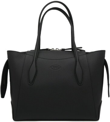 トッズ TOD'S トートバッグ スモール XBWAOSA0200RIAB999 レザー製 ショルダーバッグ ショッピング バッグ ブラック レディース 【ギフト ラッピング無料】【楽ギフ_包装】【新品 新作 未使用 正規品】