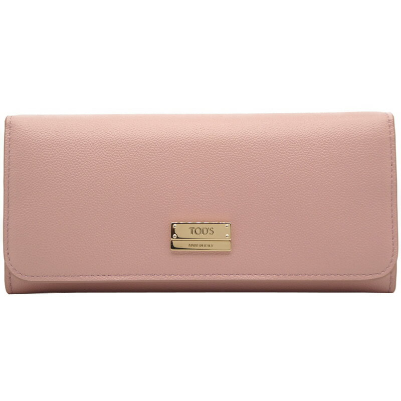 トッズ TOD'S コンチネンタル レザー ウォレット 二つ折り長財布 XAWENBBA400QONM423 SILVER PINK ピンク レディース 【ギフト ラッピング無料】【楽ギフ_包装】【新品 新作 未使用 正規品】