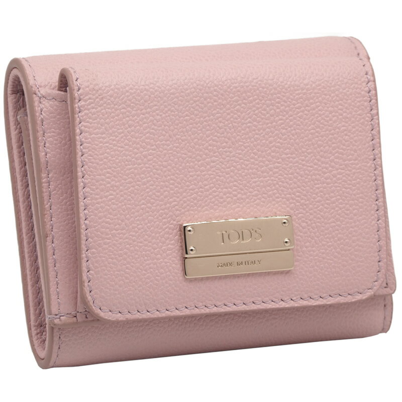 楽天sorfegeトッズ TOD'S 三つ折り 財布 XAWENBB1000QONM423 ENB TRI FOLD MICRO 超コンパクト 手のひらサイズ ピンク レディース 【ギフト ラッピング無料】【楽ギフ_包装】【新品 新作 未使用 正規品】