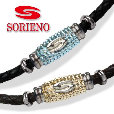 楽天SORIENOSORIENO（ソリエノ）αLeather ネックレス（シルバー） スポーツネックレス 健康 ネックレス