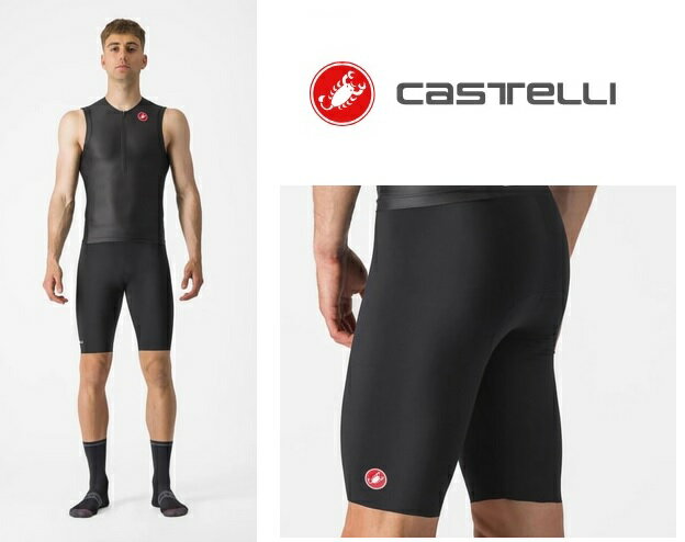 CASTELLI ( カステリ ) レーサーパンツ CORE DRILL SHORT ( コア ドリル ショーツ ) ブラック トライアスロンパンツ ショートパンツ