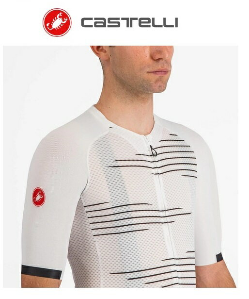 CASTELLI ( カステリ ) 半袖ジャージ CLIMBER'S 4.0 JERSEY ( クライマーズ 4.0 ジャージ ) エアロフィット ホワイト/ブラック