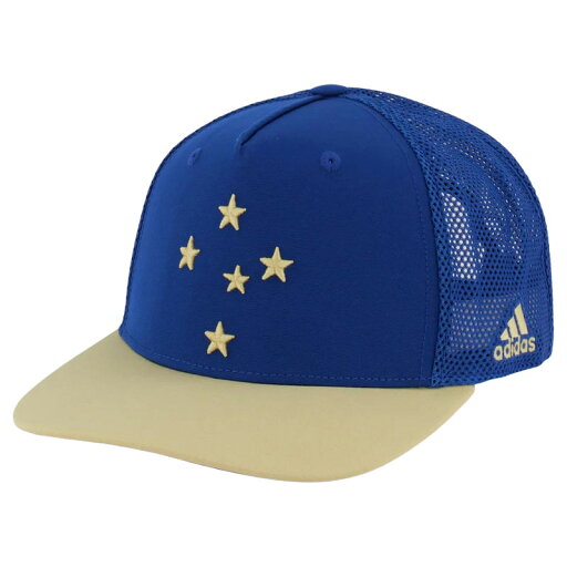 クルゼイロバイカラーデザインメッシュキャップ【CRUZEIRO】公式帽子 adidas ブルー×ベージュ クルゼイロバイカラーデザインメッシュキャップ【CRUZEIRO】公式帽子 adidas ブルー×ベージュ