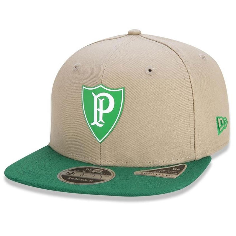 パルメイラス公式 9FIFTYクラシックエンブレムキャップ PALMEIRAS ベージュ×グリーン NEW ERA