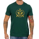 パルメイラス クラシックファミリア ゴールドエンブレムデザイン公式Tシャツ【PALMEIRAS】ダークグリーン