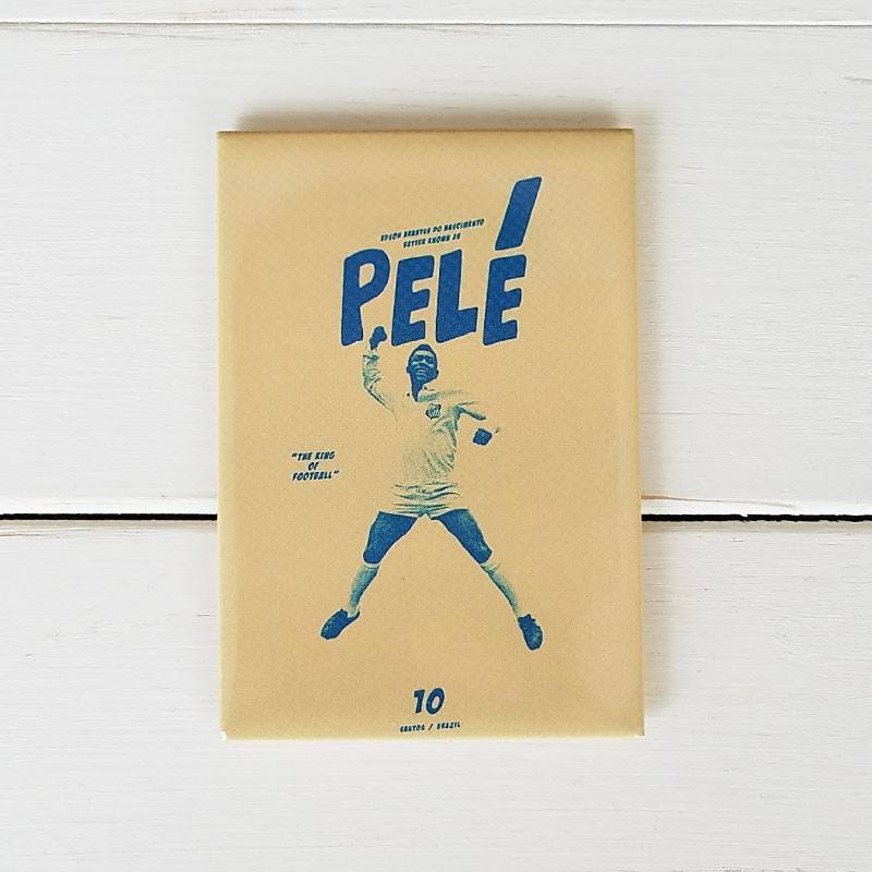 【ペレ】サントスFC10番マグネット【PELE】サッカー | ベージュ