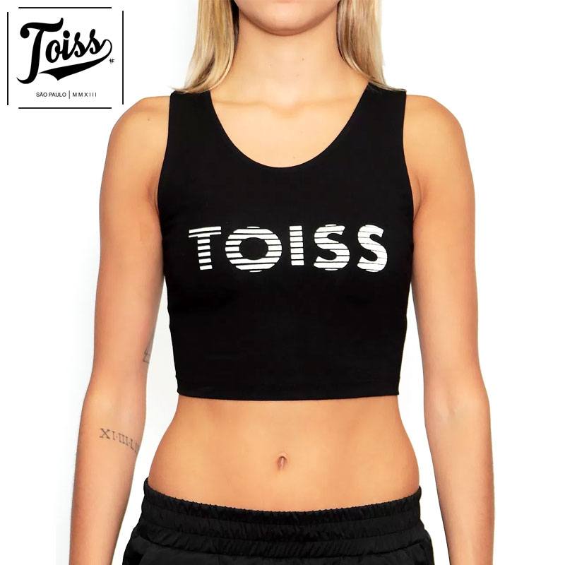 【TOISSレディース】トイスハーフタンクトップ"JUSTO"【ネイマール愛用ブランド】 | ブラック