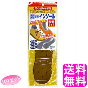 【送料無料】 インソール ベージュ 1足組 【100セット】■ アイスリー工業 ヨウ素マット ヨードマット ヨウ素 ヨード 靴 消臭 除菌 快適 足 中敷き 解消シート 足の悩み解消 かゆみ 水虫 臭い レディース メンズ