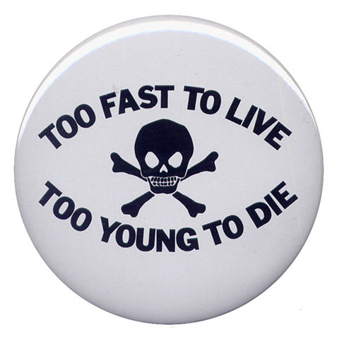 666 / デカバッジ（75mm）[ TOO FAST・・・ ]ACY1002