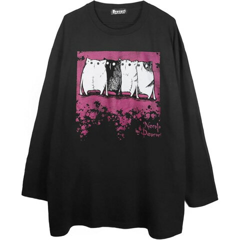 Deorartディオラート オーバーサイズ・プリント ロンT [ ネコラ NECOLA ][Deorart Record]DRTP013/