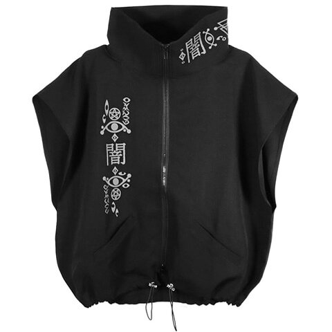Rakuten - Deorartディオラート [ 闇 ] ジャージ風 ハイネック・オーバーサイズベスト・ジレDRT2869/【送料無料】